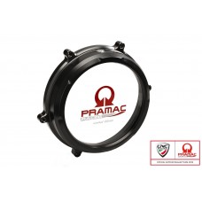 CNC Racing PRAMAC RACING LIMITED EDITION RED VERSION Clear Wet Clutch Cover for the Ducati Panigale 1299/1199/959 Superleggera (and 899 too with modification) CNC Racing PRAMAC RACING LIMITED EDITION RED VERSION Clear Wet Clutch Cover for the Ducati Panigale 1299/1199/959 Superleggera (and 899 too with modification)